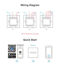 Load image into Gallery viewer, Smart Light Wall Switch 1/2/3 Gang
